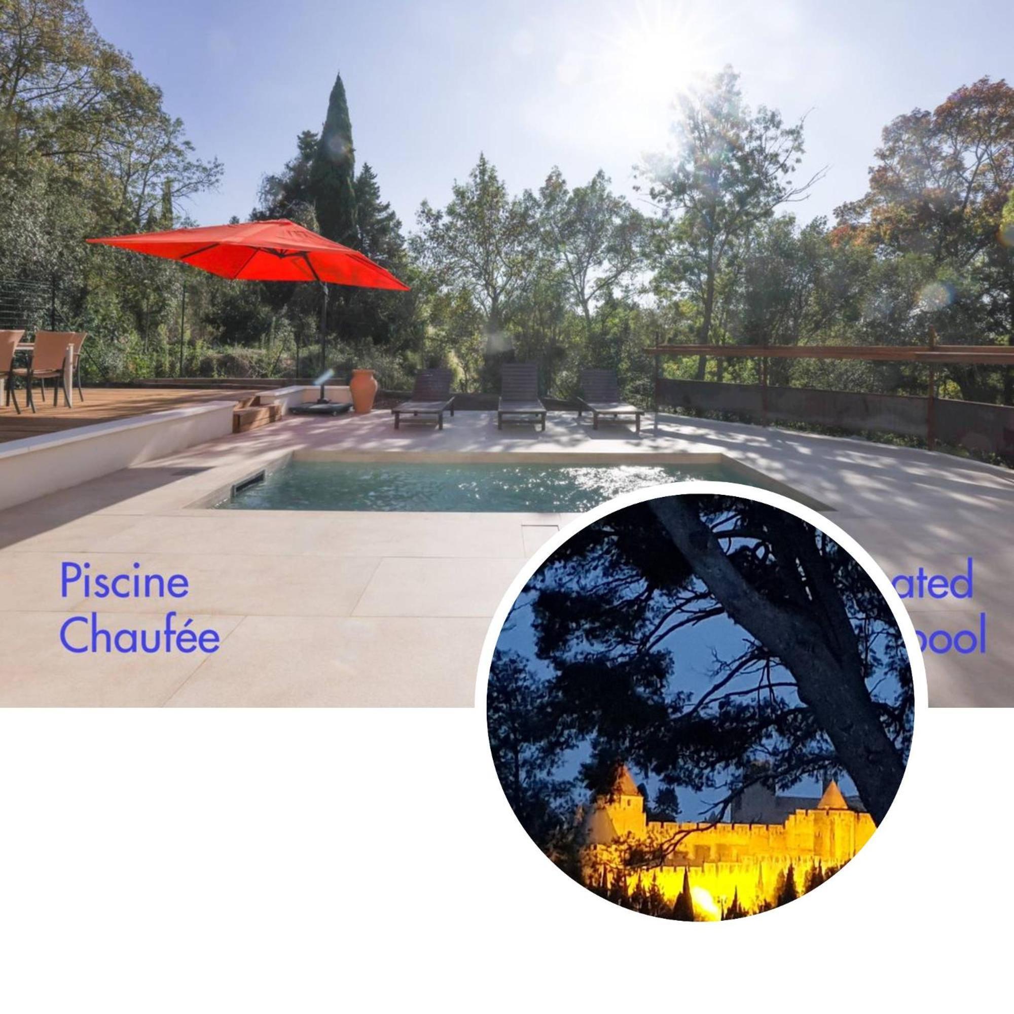 Villa St Francois Piscine Privee Chauffee ,Clim ,Parking Gratuit Carcassonne Ngoại thất bức ảnh